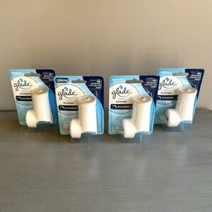Glade Plugins Scented Oil Warmer Plug In Air Freshener Adjustable White  x4 NEW